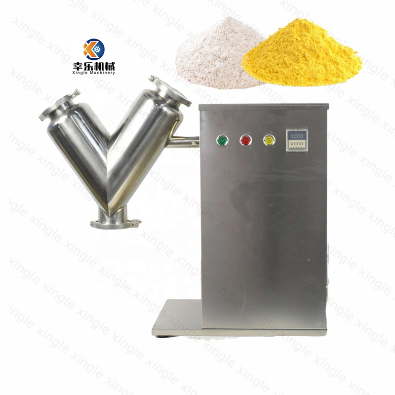 VH-14 Food Powder Mixer Small V Model Dry Powder Blender Automatic Spice Mixing Machine Lab Dry Washing Powder Mixing Machine