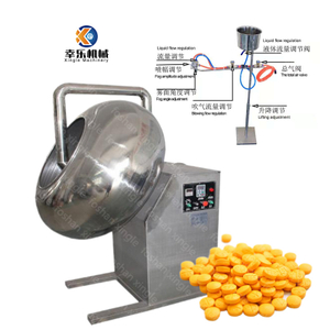 Automatic Tablet Drum Table Seed Coater Coating Machine Manufacturer Nuts Sugar Polisher Machine Pan Dragee Coated Cashew Chocolate Coating Equipment 