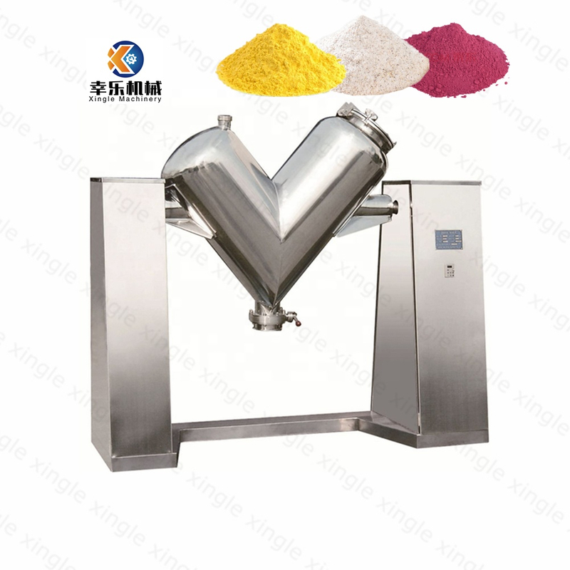  Industrial Mixer Powder Blender Dry Powder Mixing Equipment Automatic Food Protein Washing Powder V Type Mixing Machine