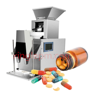  GMP Electrical Pill Counter Pharmaceutical Semi Auto Automatic Tablet Bottle Filling Capsule Counting Machine