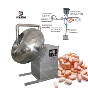 Pharmaceutical Automatic Tablet Coating Machine Manufacturer Industrial Pan Sugar Nuts Chocolate Candy Polishing Making Coating Machine