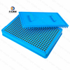 400 Holes 0# Manual Capsule Filler DIY Powder Pressing Plate Capsule Making Device Blue Capsule Filling Plate for Size 0