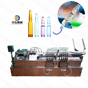 8 Needles 1-2ml Automatic Small Ampoule Making Machine Ampul Vial Glass Plastic Ampoule Filler Filling And Sealing Machine