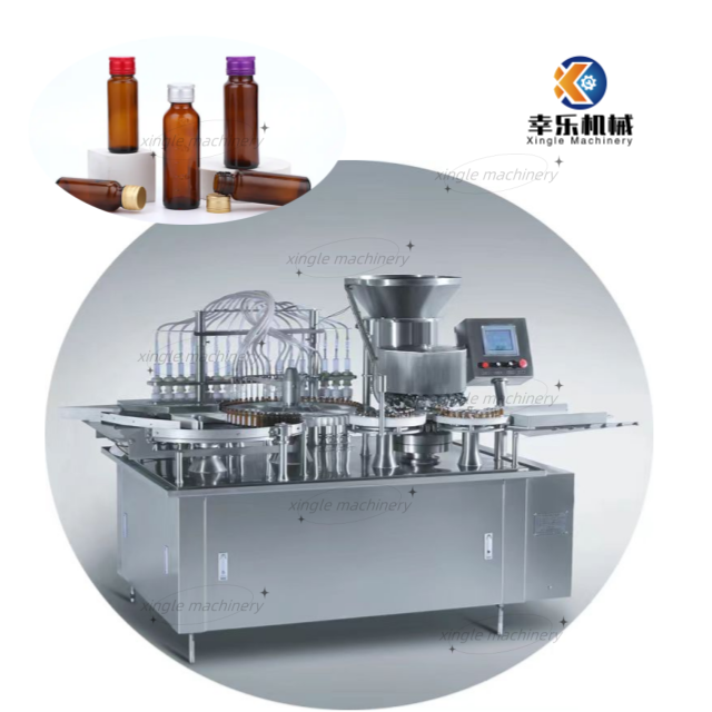 Automatic medicine food Vial filling and capping machine